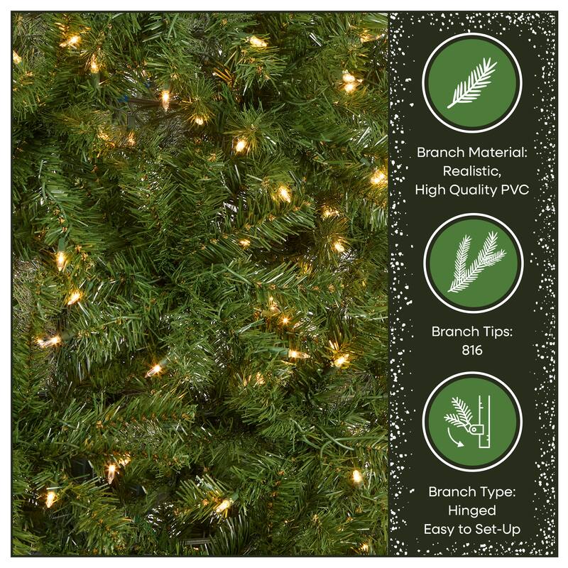 National Tree Company 6.5 ft. Prelit North Valley Christmas Tree - 6.5 Foot