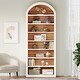 preview thumbnail 10 of 21, 78.7" Tall Modern Arched Bookcase