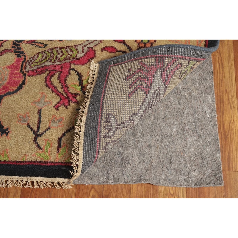 Hand Knotted Oriental 100% Wool Carpet Traditional All-Over Brown Ziegler Area Rug - 12' 2'' X 8' 8''
