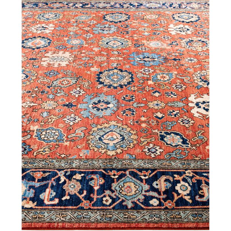 Serapi One-of-a-Kind Hand-Knotted Area Rug - Orange - 8' 0" x 9' 10"