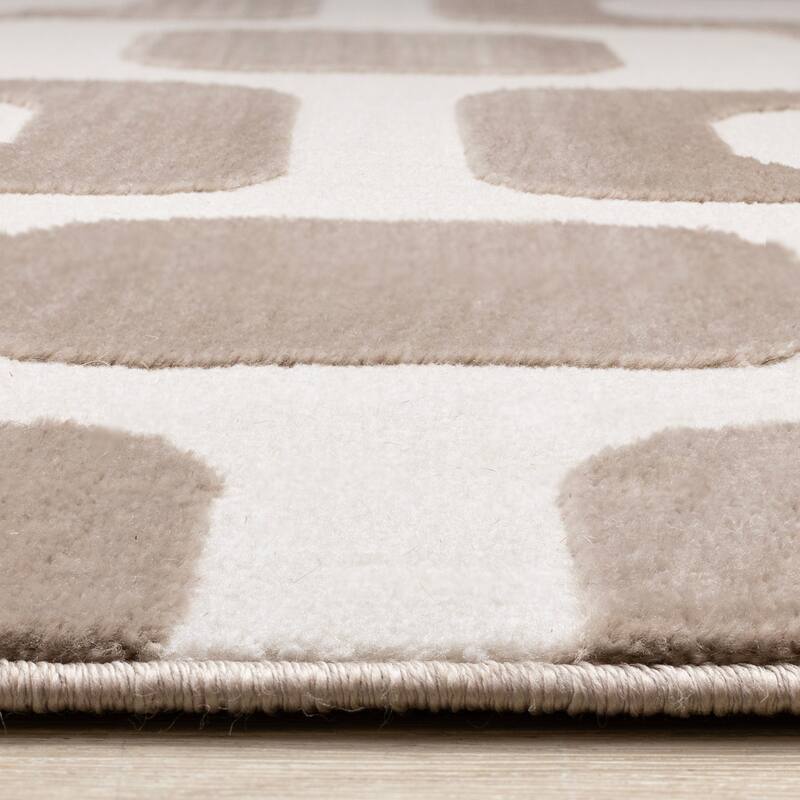 Leonardo Brown Cream Vintage Patterned Area Rug