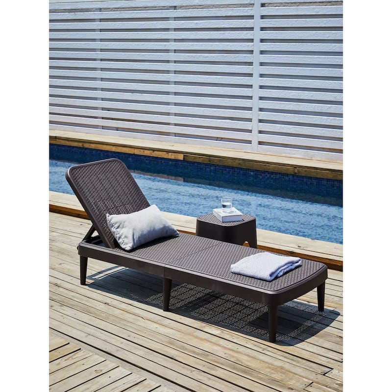 Mahina Resin Outdoor Chaise Lounge Chair by Havenside Home