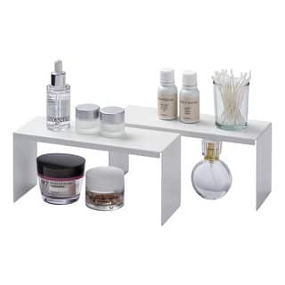 Yamazaki Home Medicine Cabinet Riser - Set of 2, Steel, Holds 4.4 lbs - L 3.15 x W 8.66 x H 3.94 inches