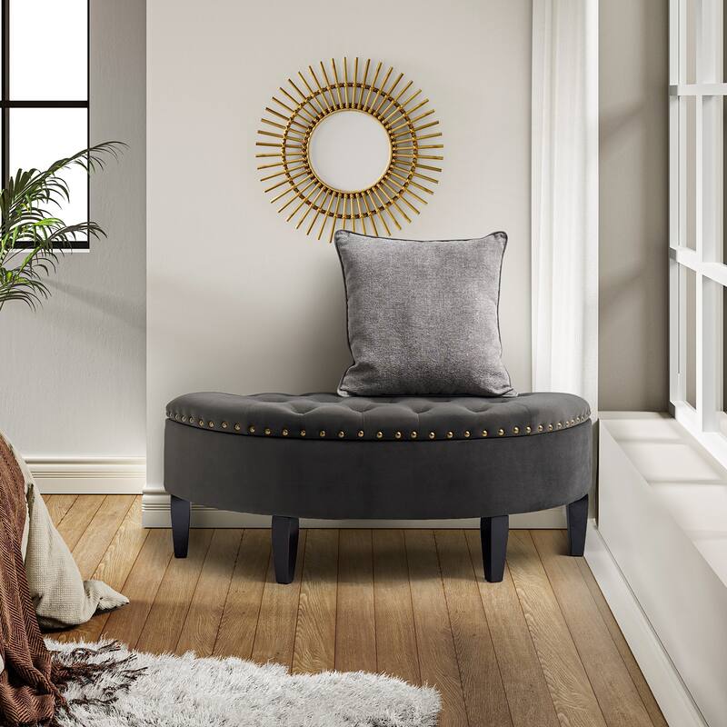 Iiuvai 43.3" Wide Bedroom Bench with Storage