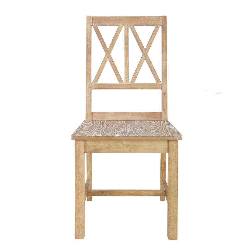 Rustic 5 Piece Extendable Round Dining Table Set