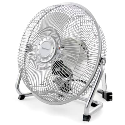 9-Inch Heavy Duty High Velocity Fan in Silver