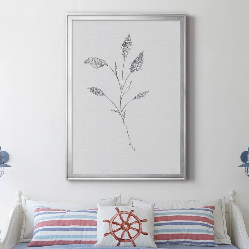 FLORAL SKETCH II Premium Framed Canvas - Ready to Hang