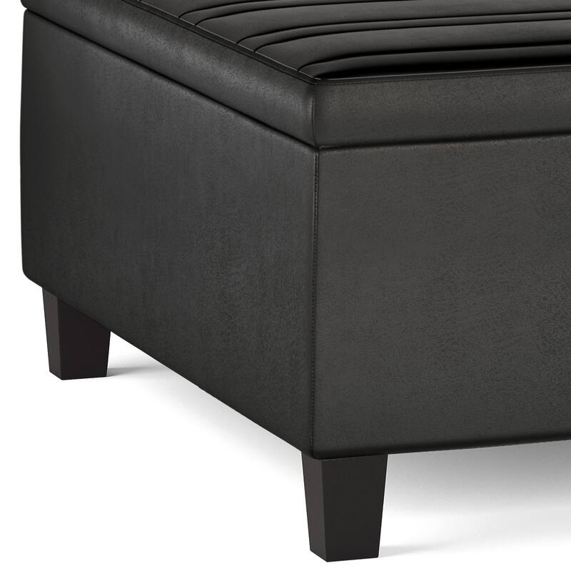 WYNDENHALL Tyler 36 inch Wide Contemporary Square Table Ottoman