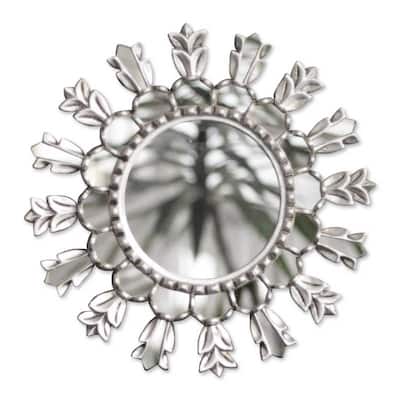 Novica Handmade Moonlit Tulips Mohena Wood Mirror (Large)