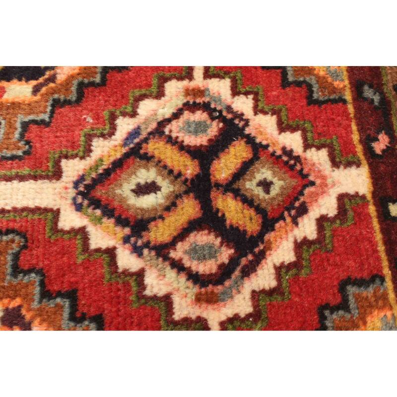 ECARPETGALLERY Hand-knotted Konya Anatolian Red Wool Rug - 2'4 x 9'2