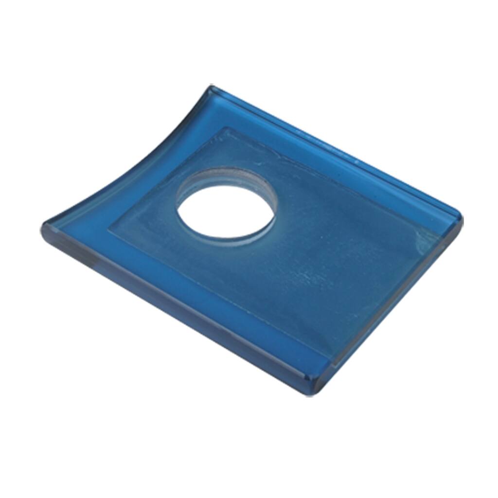 Replacement Waterfall Faucet Square Glass Plate Disc Blue Renovators Supply