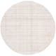 SAFAVIEH Handmade Abstract Nettie Modern Viscose Rug - 4' x 4' Round - Ivory/Beige