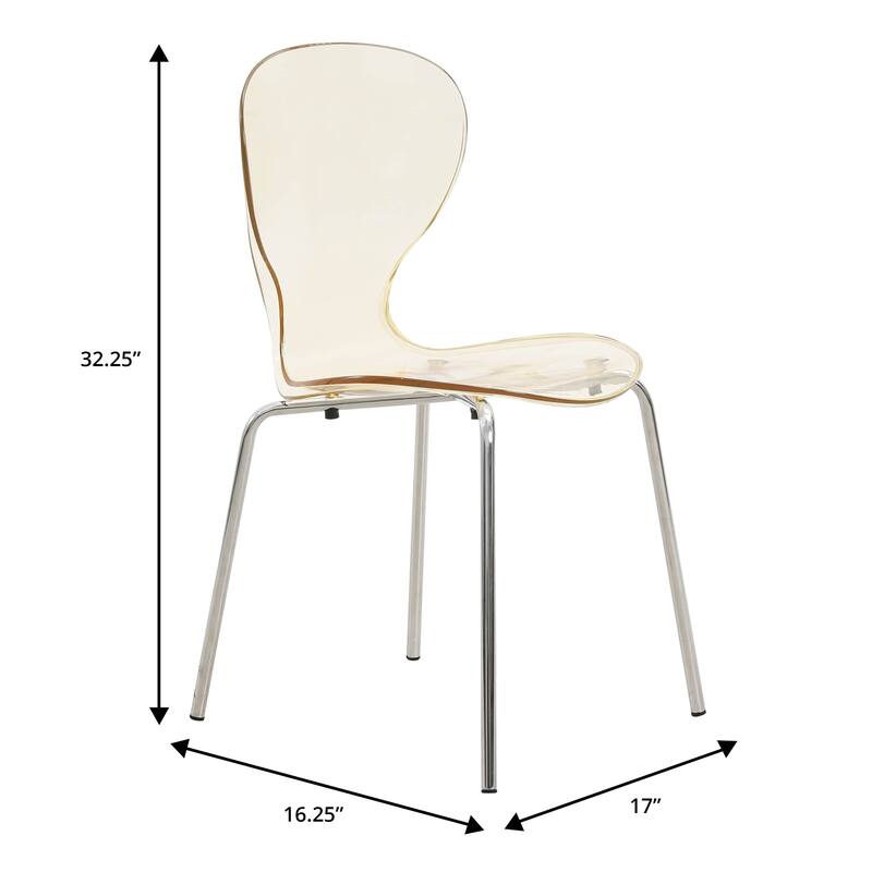 5-Piece Dining Set with 35-Inch Round Dining Table in White and 4 Side Chairs with Chrome Legs