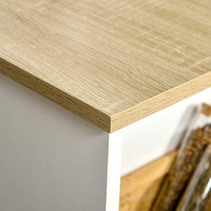 Bar Table With 3 Storage Shelves