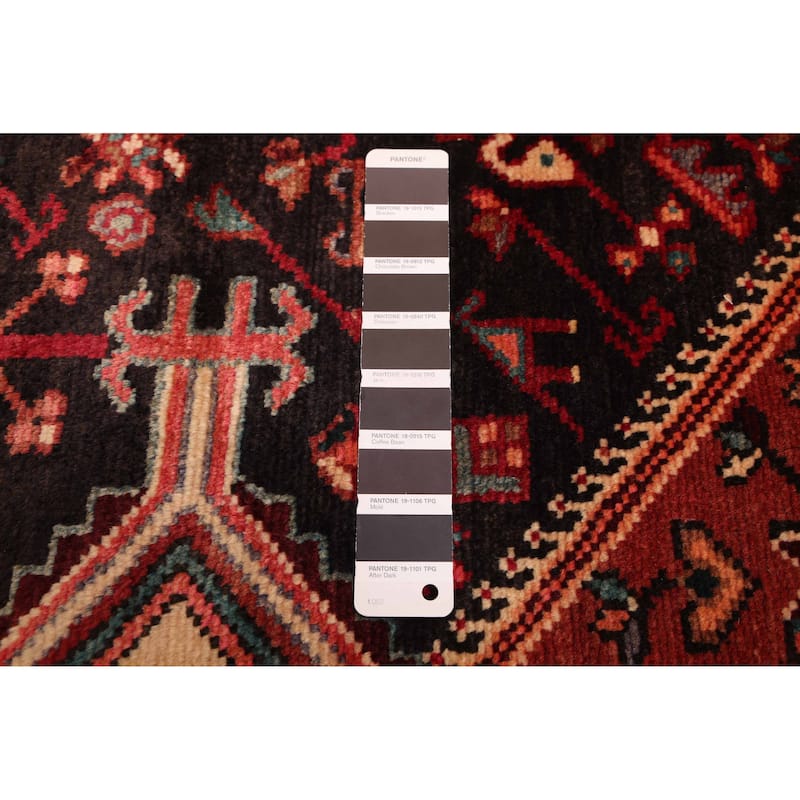 ECARPETGALLERY Hand-knotted Anadol Vintage Black Wool Rug - 4'11 x 8'10