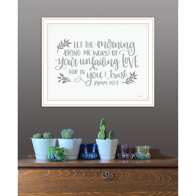 TrendyDecor4U "Your Unfailing Love" Framed Print Wall Art