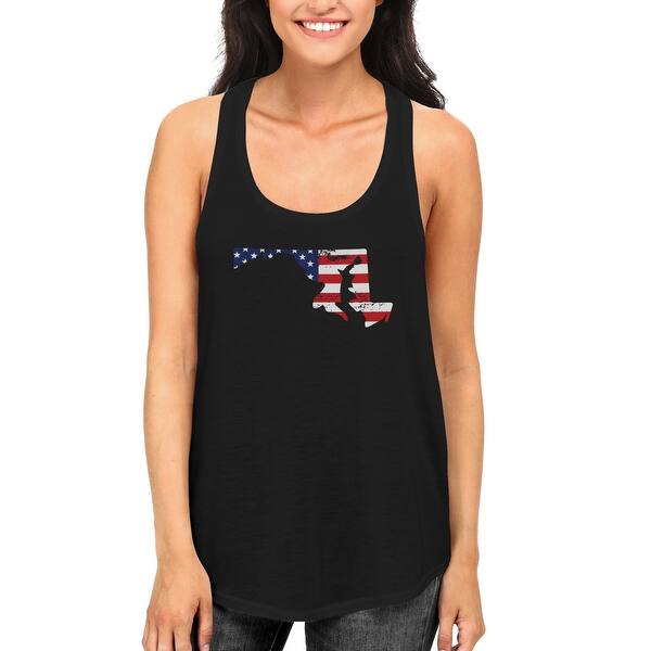 Shop Md State Usa Flag Women S Tank Top Maryland American Flag