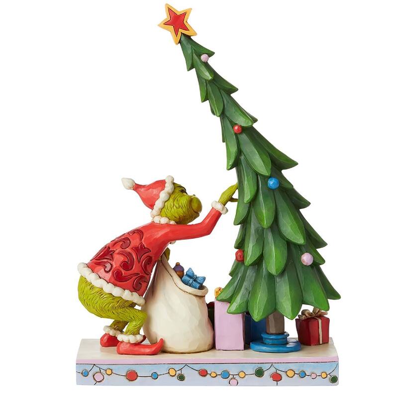 Jim Shore Dr Seuss Grinch Un Decorating The Christmas Tree Christmas Figure