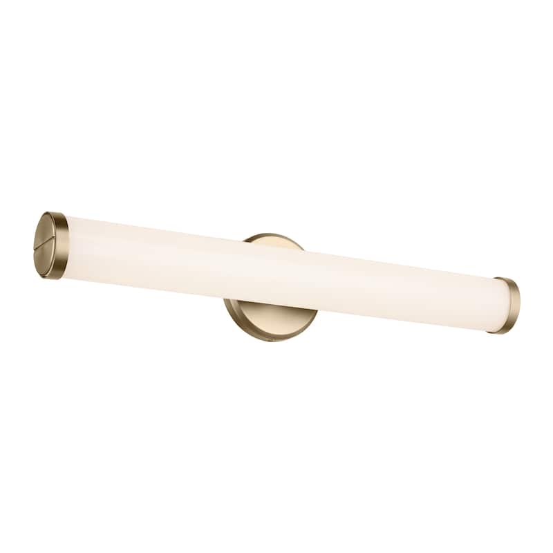Kichler Lighting Rosh 24.25" Bath Bar Medium LED with White Glass in Champagne Bronze