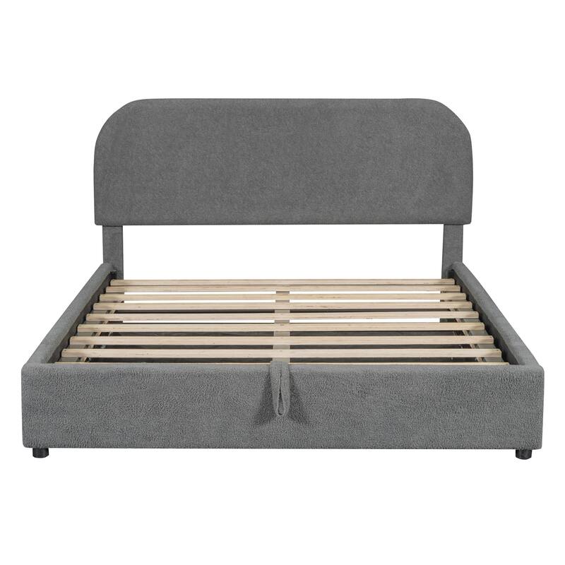 Platform Bed with Hydraulic Storage System