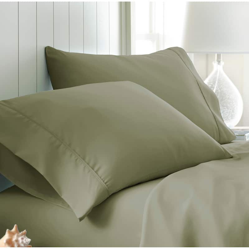 Home Collection Premium Ultra Soft 2-piece Microfiber Pillowcase Set - King - Sage