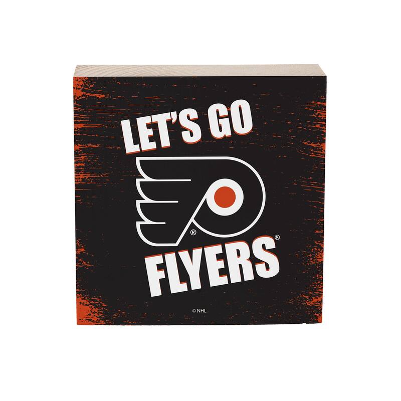 Philadelphia Flyers Wooden Tabletop Mantel Shelf Sign