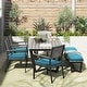 preview thumbnail 8 of 30, Corvus Orville 6-piece Aluminum Outdoor Dining Set with WPC Table Top