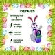 preview thumbnail 2 of 7, Fraser Hill Farm 4-Ft. Tall Bunny Rabbit with Easter Basket, Outdoor/Indoor Blow Up Spring Inflatable with Lights - 4 ft.