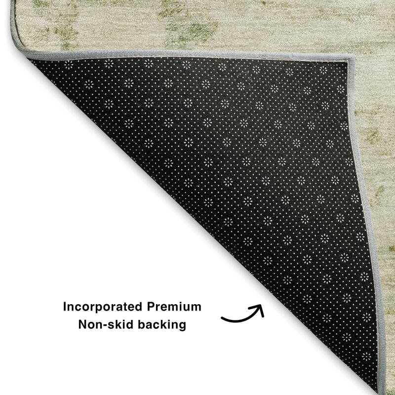 Premium Washable Super Soft Solid Abstract Mayfield Rug