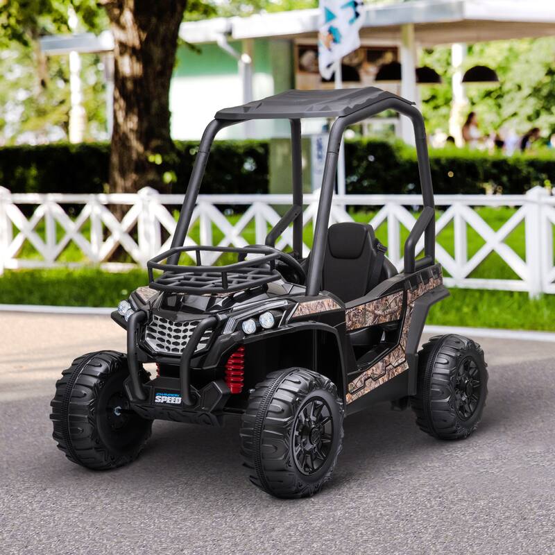Battery-Powered Kids Ride-On Car with Dual Control, Safety Suspension & USB Music - Multicolor