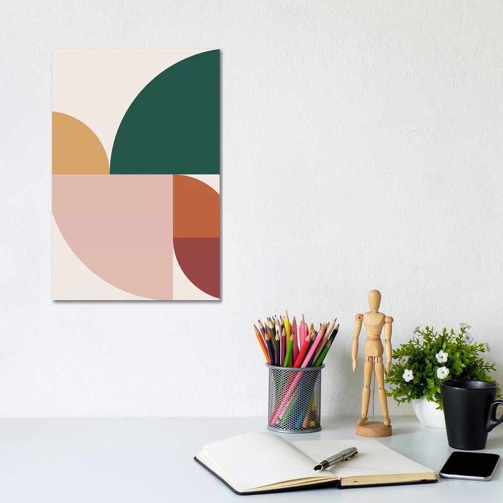iCanvas "Abstract Geometric XI" by The Old Art Studio Canvas Print