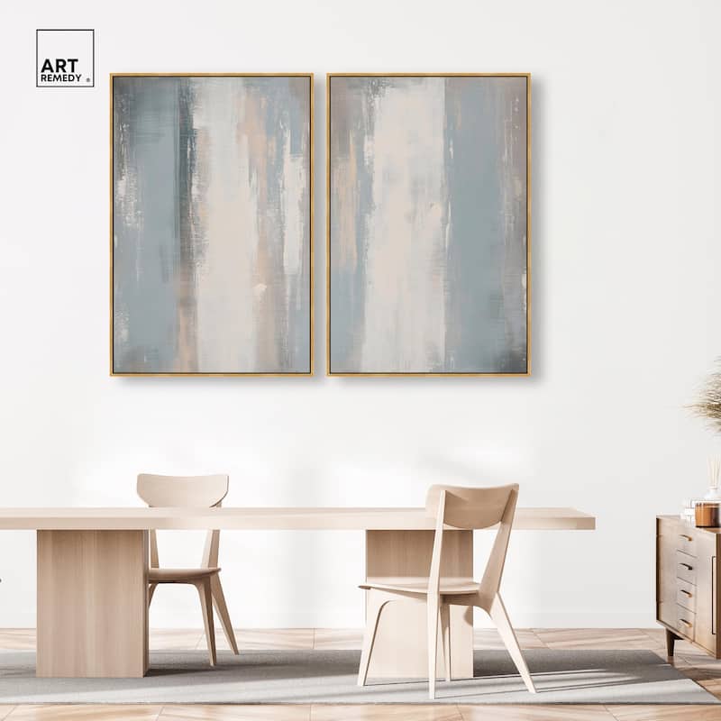 Neutral Ground Canvas Set of 2 by Art Remedy