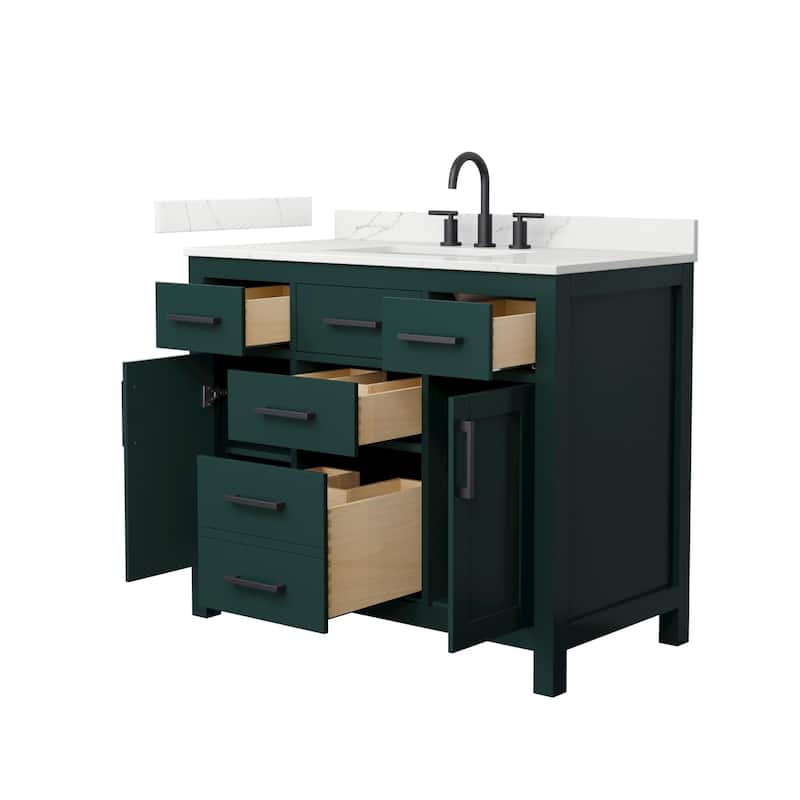 Wyndham Collection WCG2424-42S-QTZ-US3MXX Beckett 42" Free Standing