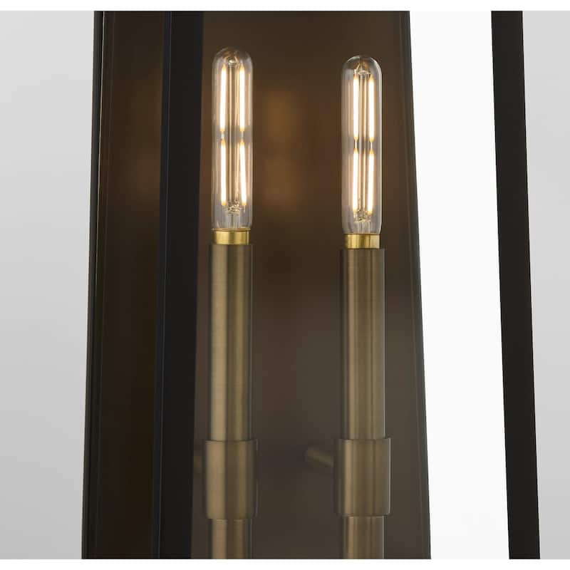 Quorum International 72-20 Weir 2 Light 20" Tall Outdoor Wall Sconce