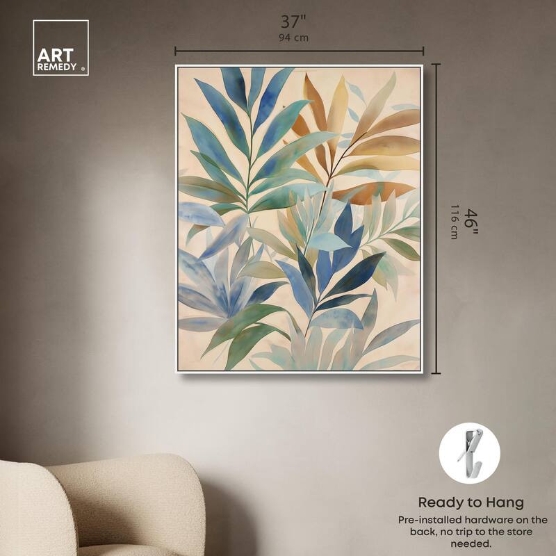 Leaf Labyrinth II Canvas by Art Remedy
