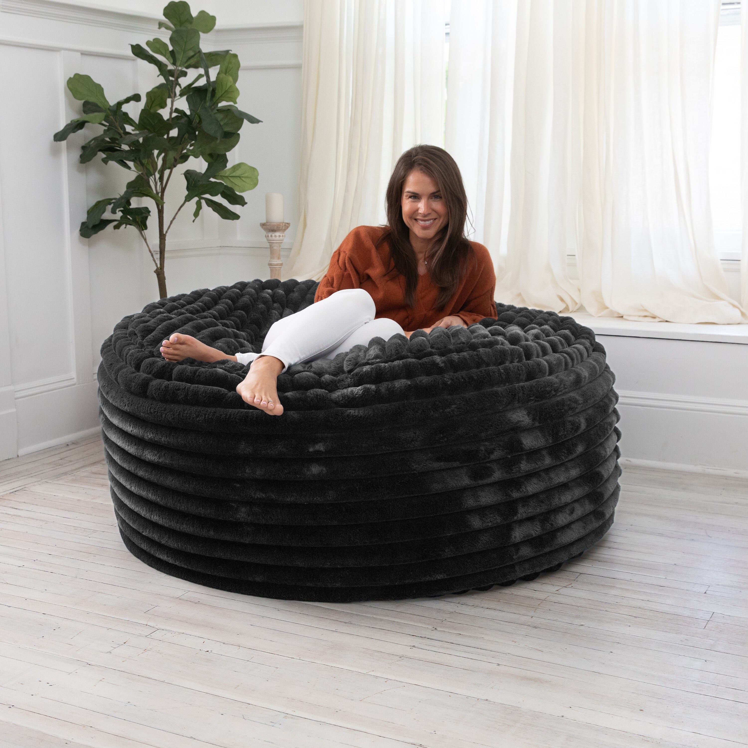 Black furry bean best sale bag