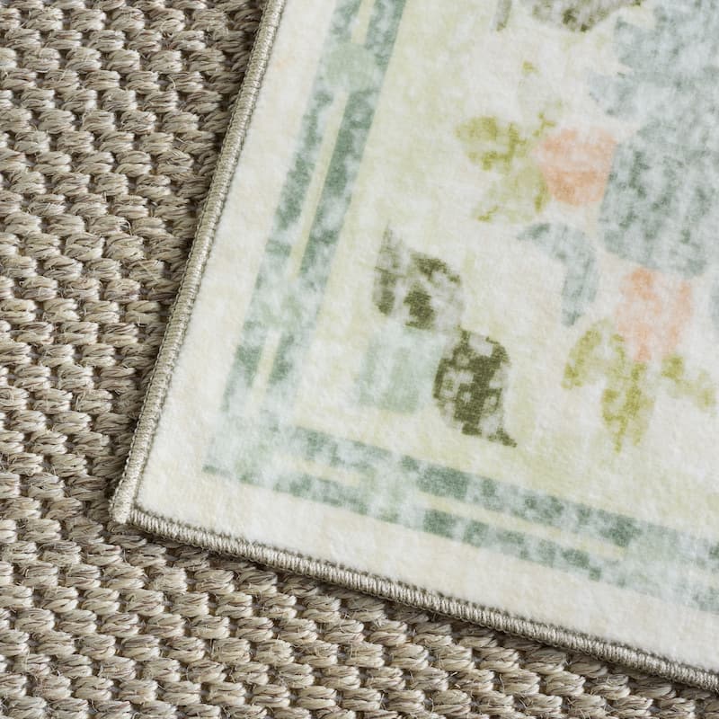 Martha Stewart Livioara Machine Washable & Slip Resistant Rug