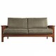 preview thumbnail 10 of 24, Hills Mission-style Oak Sofa by iNSPIRE Q Classic