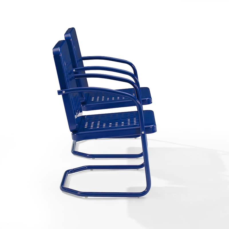 Crosley Bates 2Pc Outdoor Metal Chair Set - 22"x22"x35"