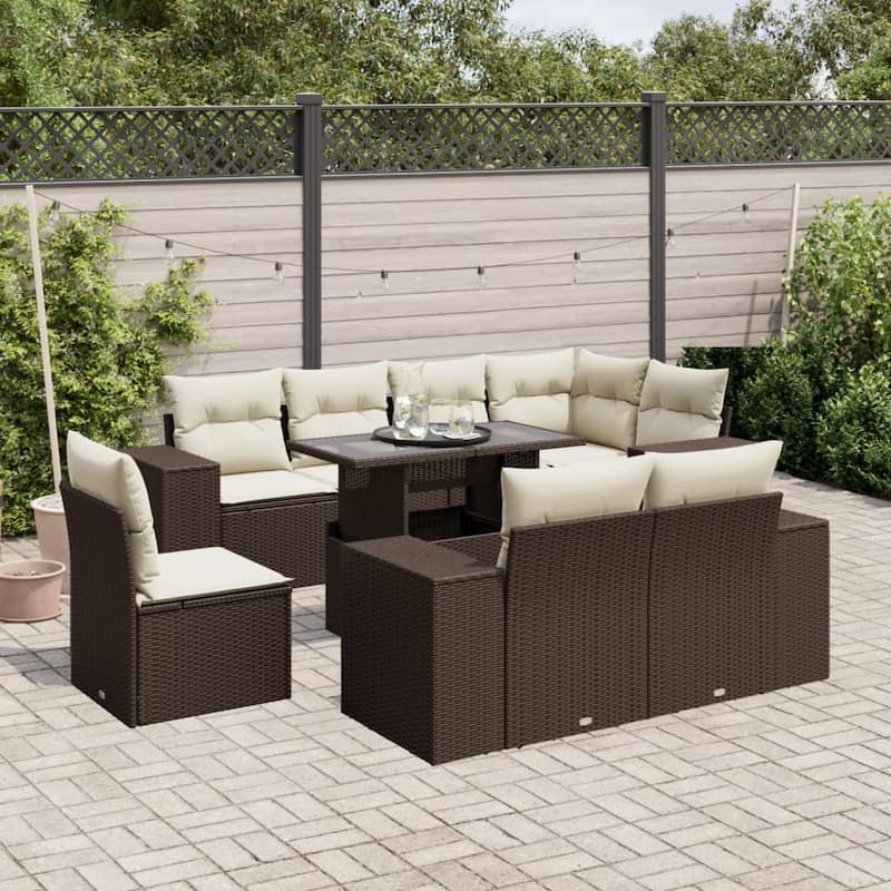 vidaXL Garden Sofa Set - 21.7 x 39.4 x 28.7