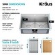 preview thumbnail 81 of 137, KRAUS Kore Workstation Drop-In Stainless Steel Kitchen Sink