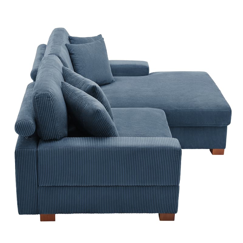 Oversized Modular Sectional Sofa Set with Pillows for Living Room
