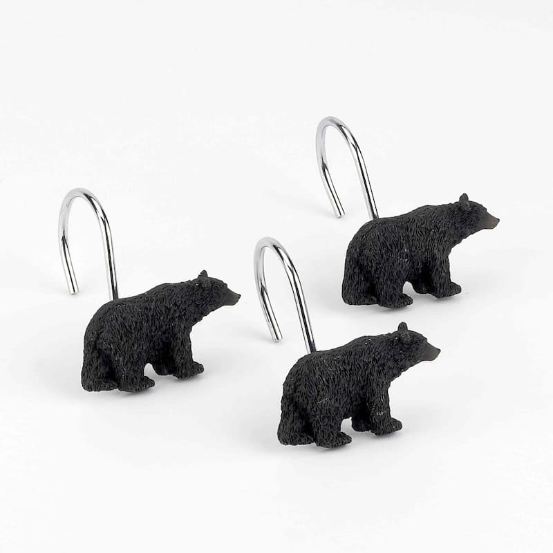 Avanti Linens Black Bear Lodge Shower Hooks - Brown