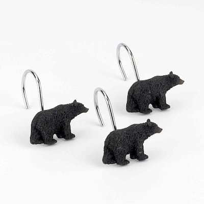 Avanti Linens Black Bear Lodge Shower Hooks - Brown