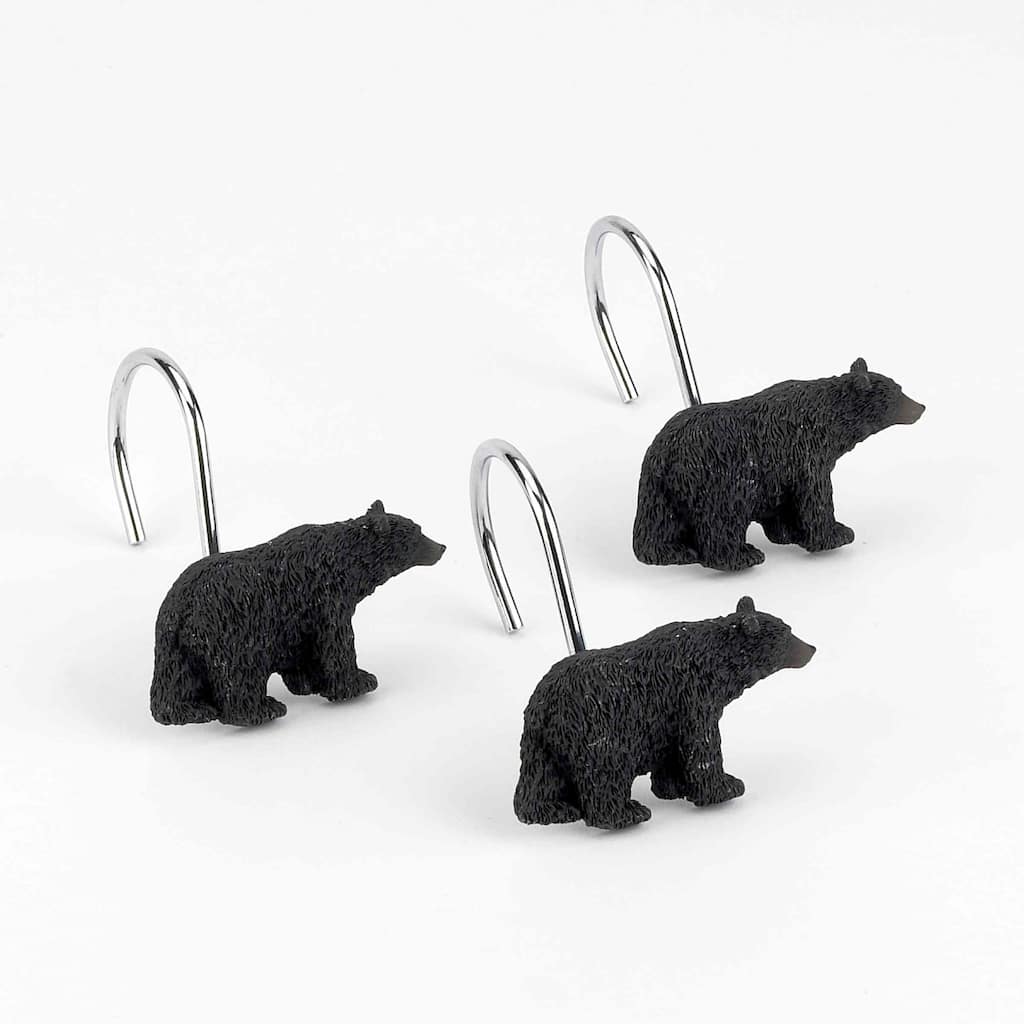 Avanti Linens Black Bear Lodge Shower Hooks - Brown
