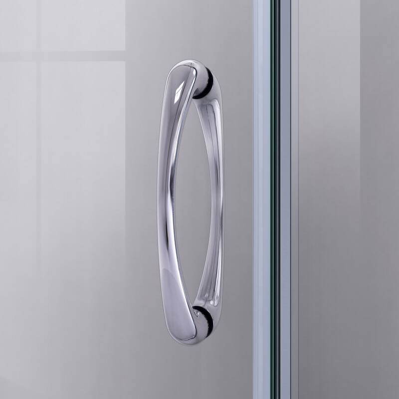 DreamLine Prime 38 in. x 38 in. x 74 3/4 in. Sliding Shower Enclosure and Shower Base Kit - 38" x 38"
