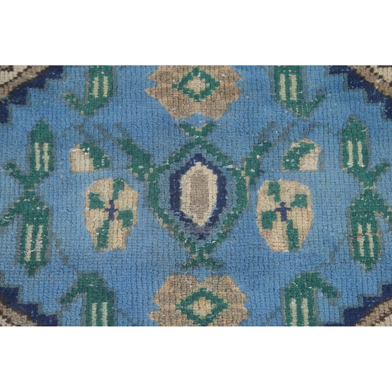 Bakhtiari Persian Vintage Area Rug Hand-Knotted Geometric Wool Carpet - 4'7"x 6'6"