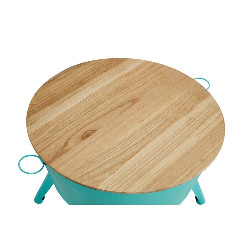 Metal Cocktail Table with Storage Space