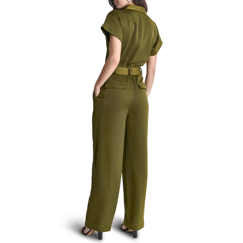 DKNY Utility Glazed Jumpsuit