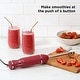 preview thumbnail 5 of 4, Chefman Immersion Stick Hand Blender with Stainless Steel Blades, Red